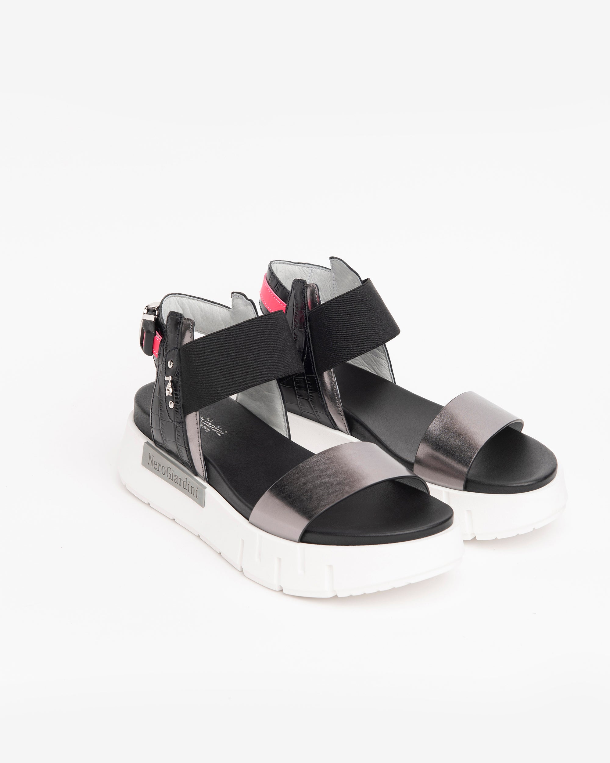 Nero Giardini Sandals sandales femme cuir talon 4 cm