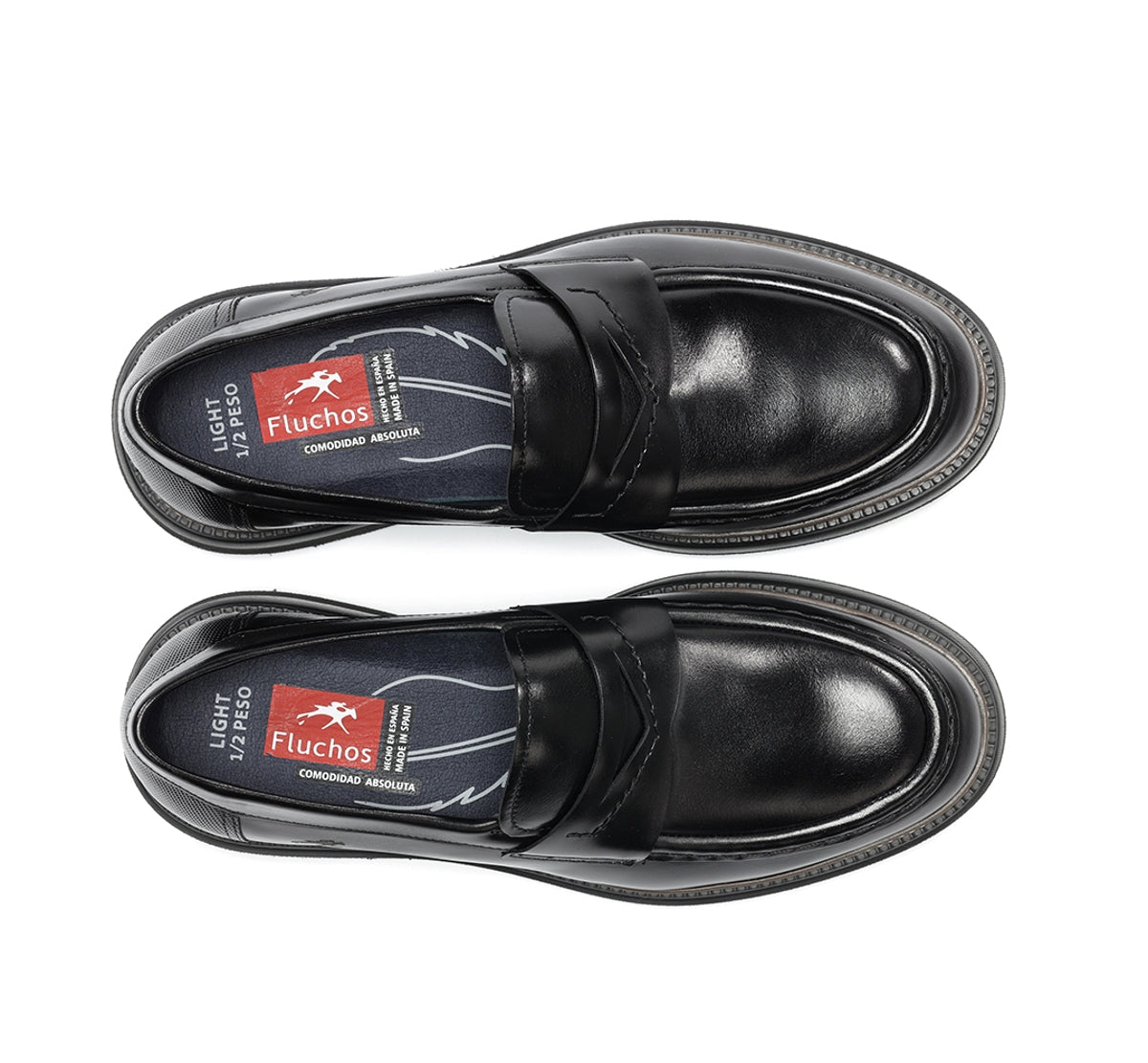 Fluchos Lincon F2058 mocassins homme noir cuir