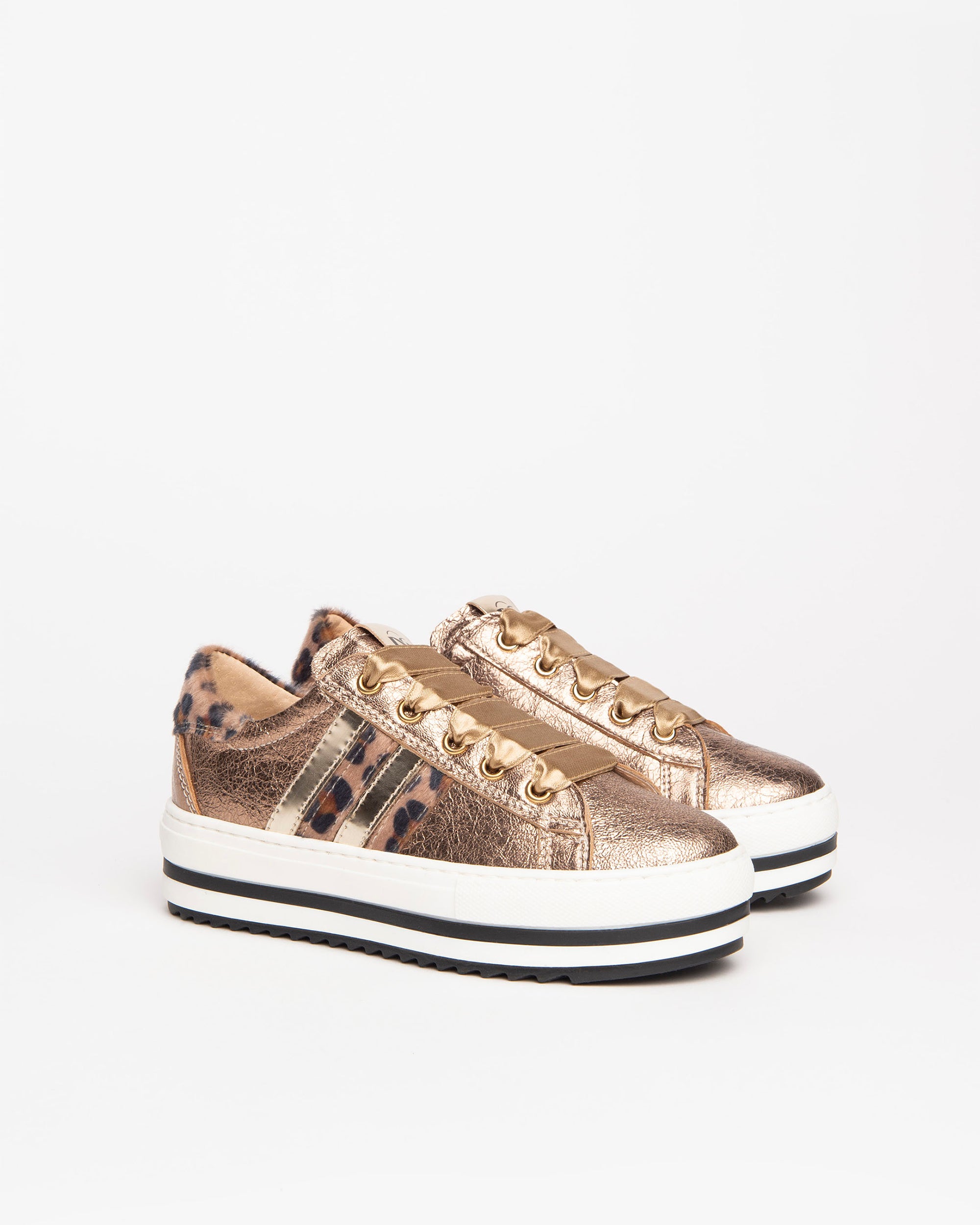 Nero Giardini Sneakers Baskets Vernies Fille Imprimé Animal