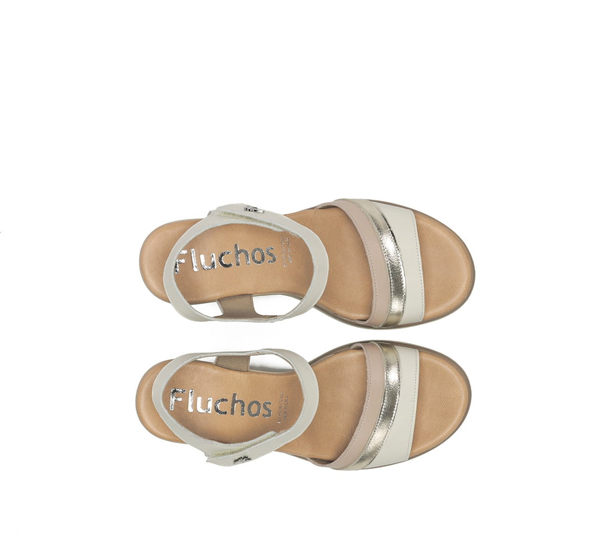 Fluchos Smash F2390 sandale compensee blanche femme