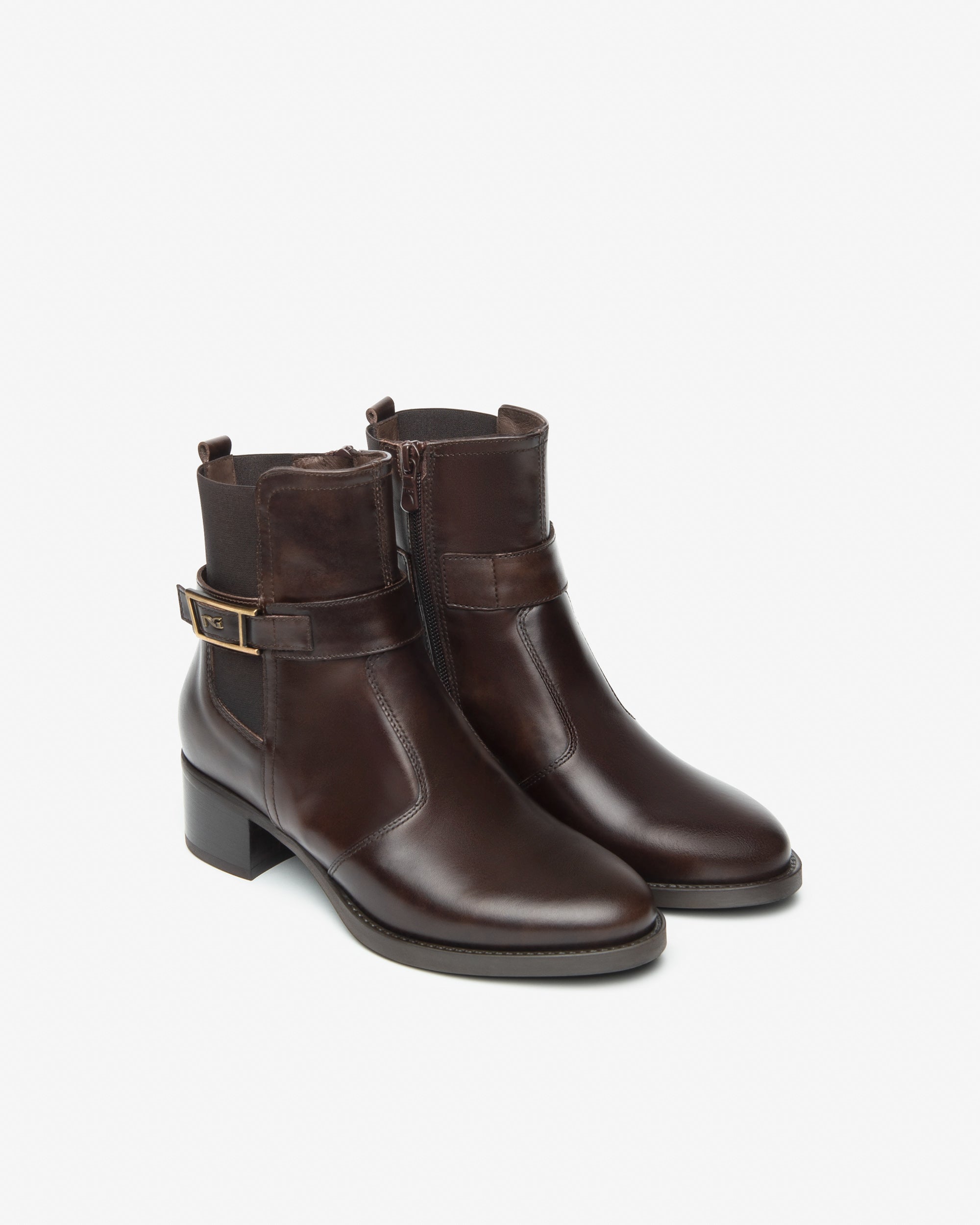 Nero Giardini bottines cuir tissu femme hiver