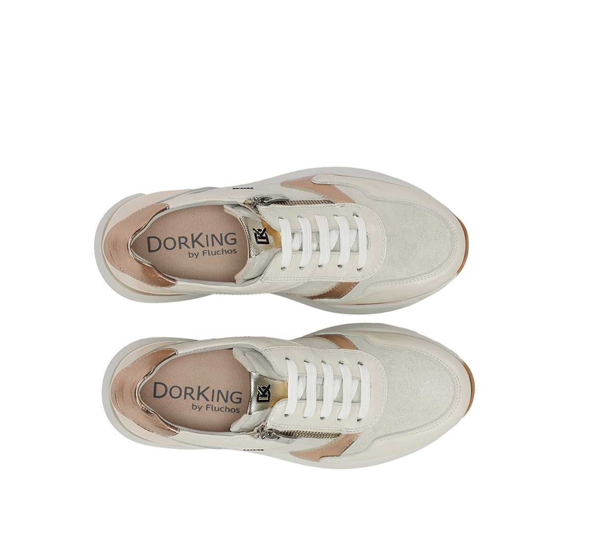 Dorking Flix D9673 baskets blanc femme cuir