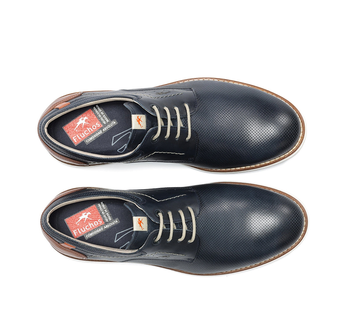 Fluchos Taylor F1982 chaussure bleu homme cuir souple