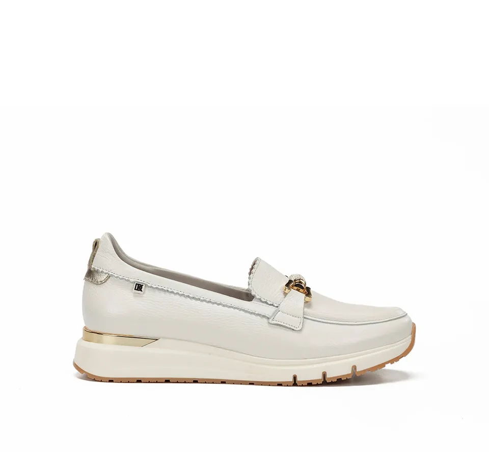 Dorking Serena D9655 mocassin femme blanc
