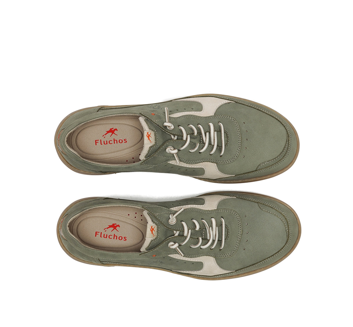 Fluchos Lenox F2239 baskets homme vert confort