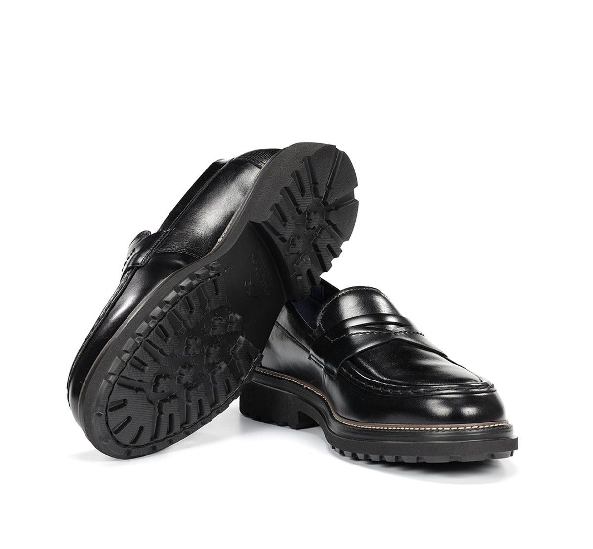 Fluchos Lincon F2058 mocassins homme noir cuir