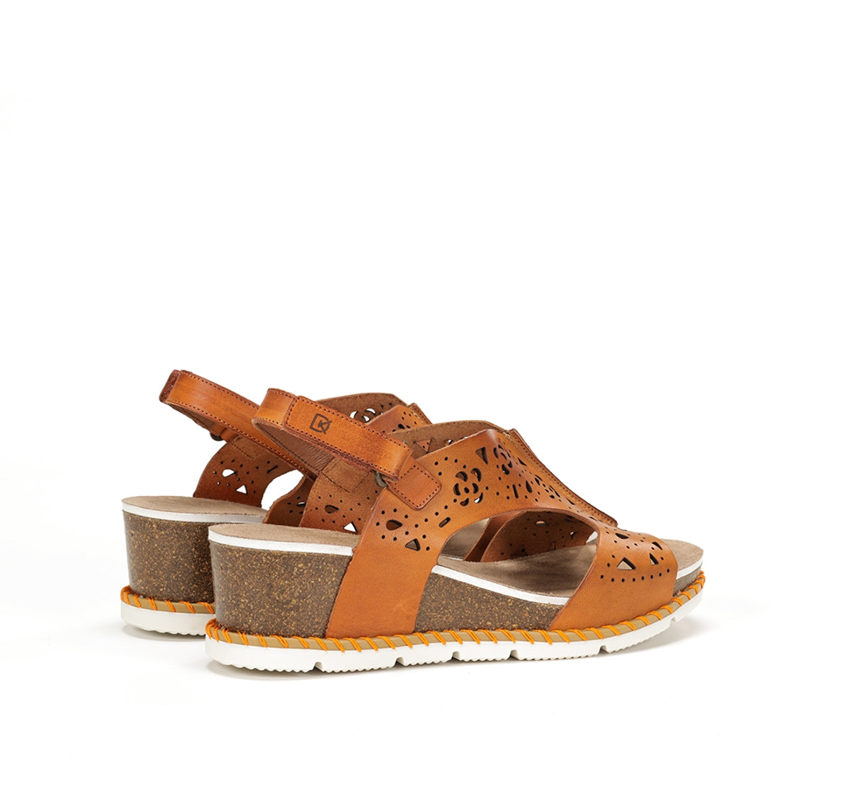 Dorking by Fluchos Gold D9319 sandale orange compensée