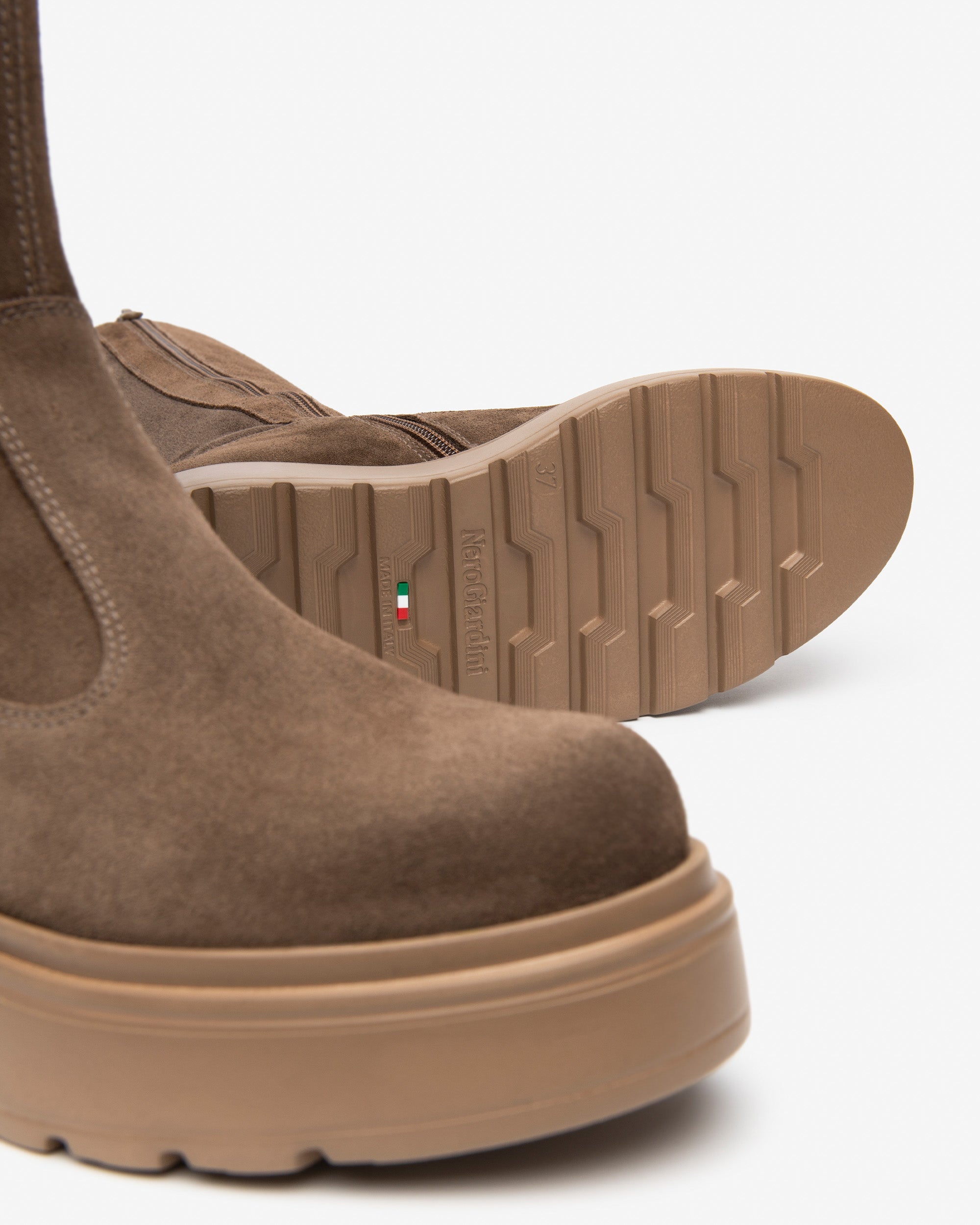 Nero Giardini Boots bottes daim femme zip 55 mm