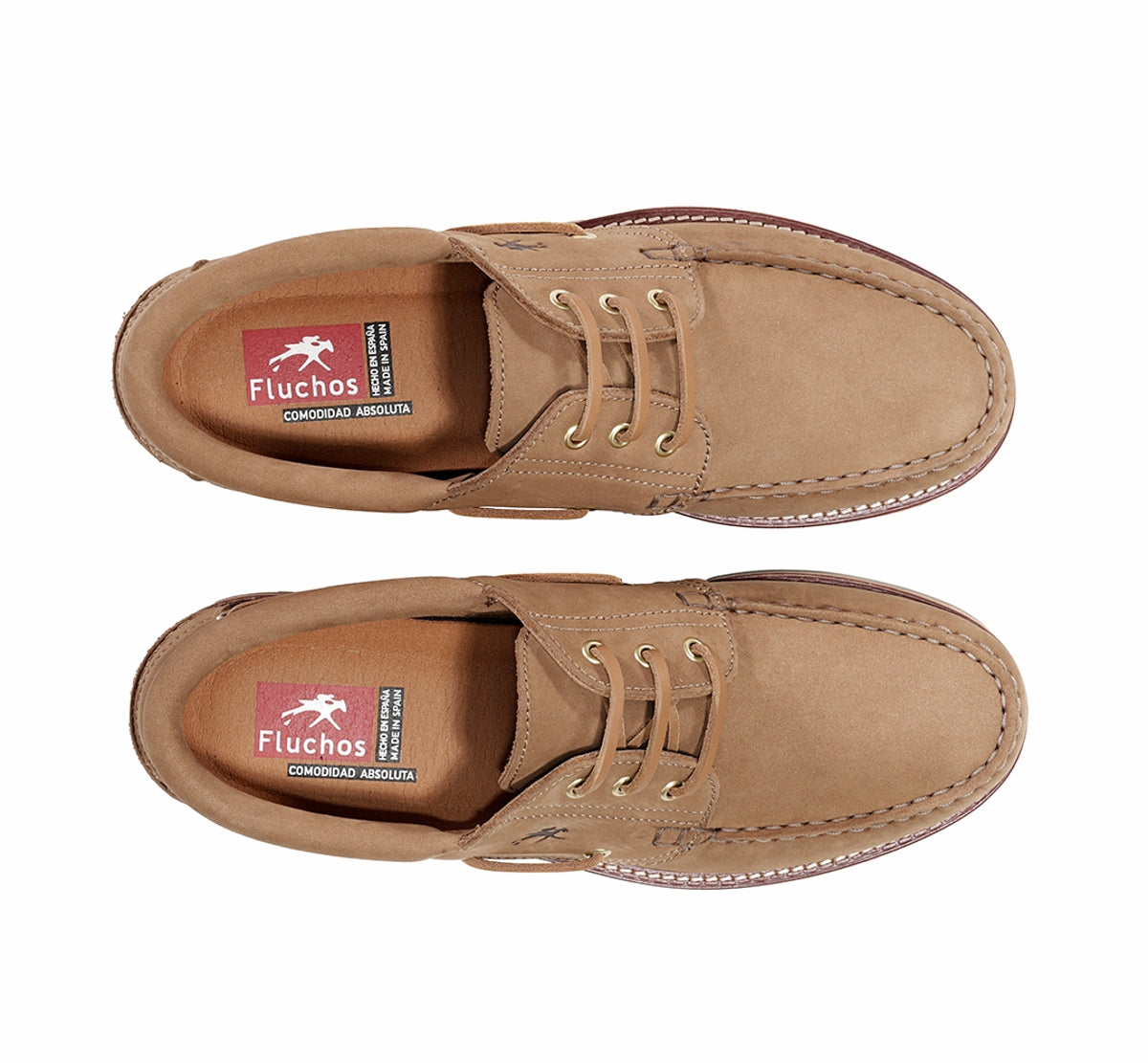 Fluchos Scott F0054 chaussures bateau marron homme