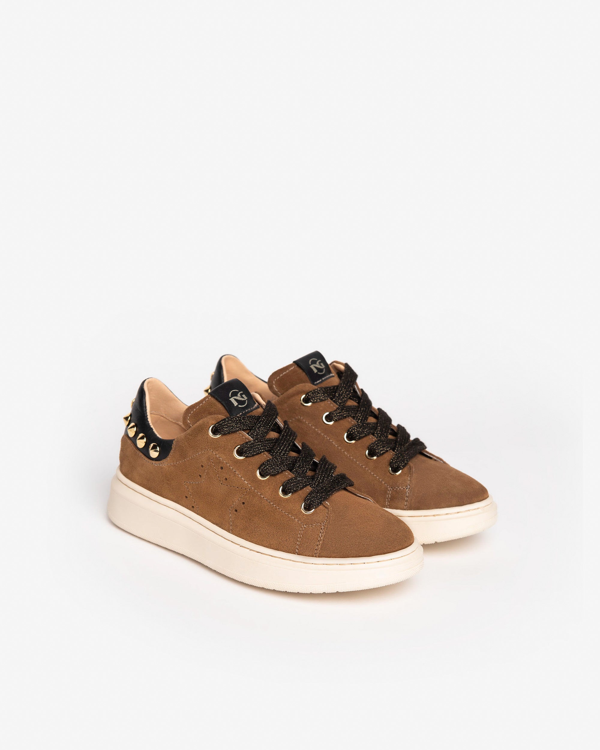 Nero Giardini Sneakers baskets fille ado cuir daim