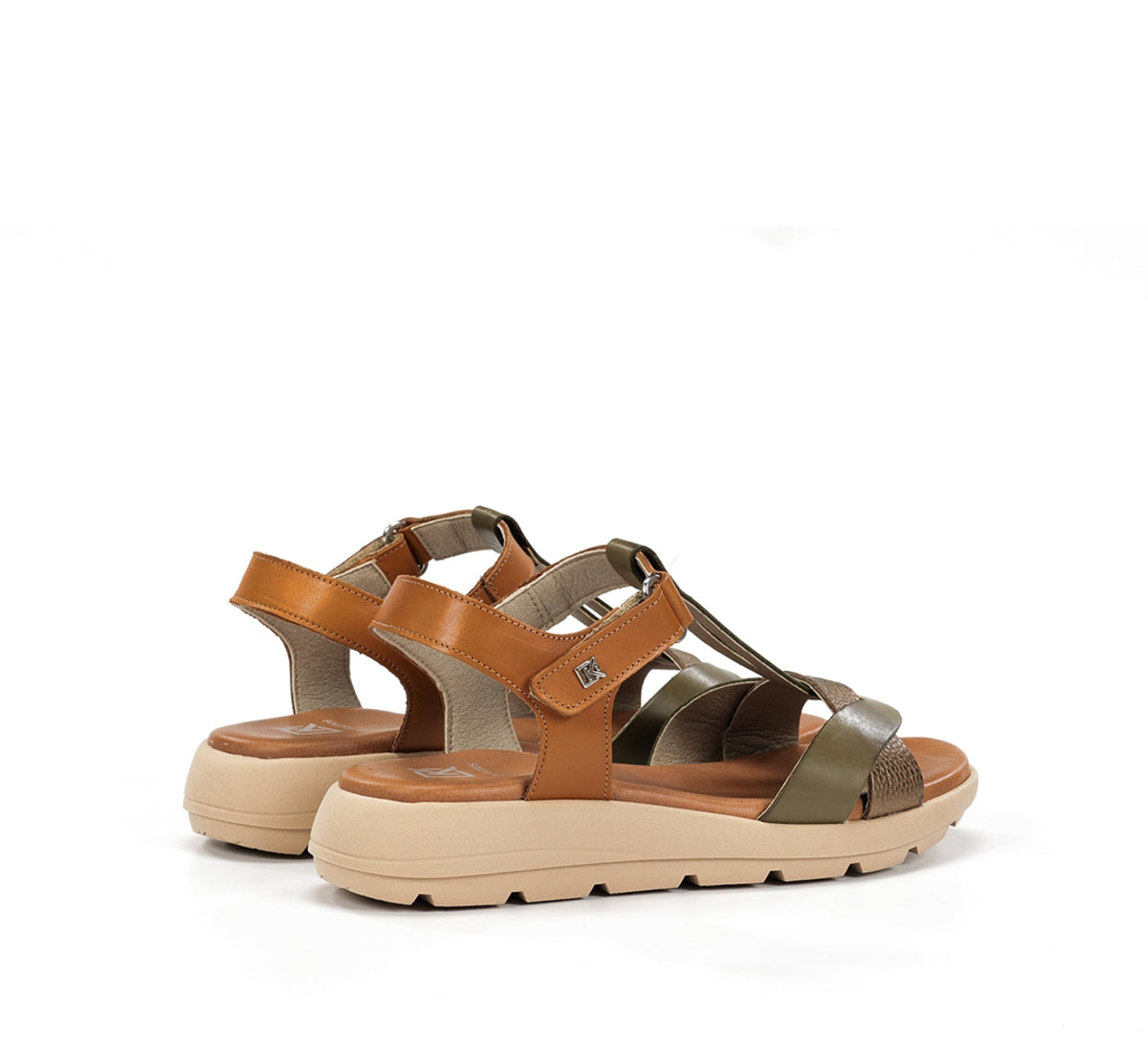 Dorking Gandia D9466 sandale femme vert légère