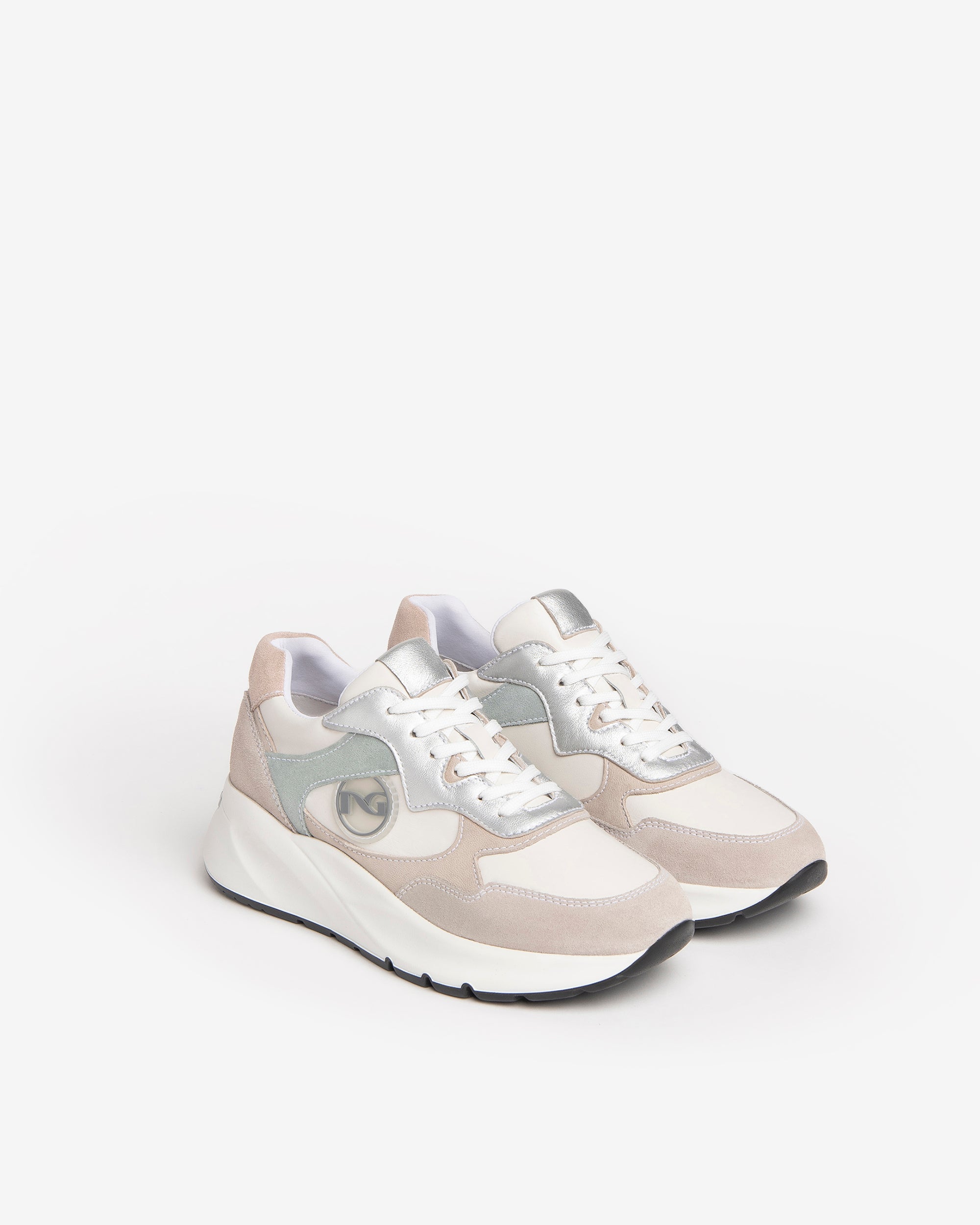 Nero Giardini Sneakers baskets femme cuir daim pointure 35