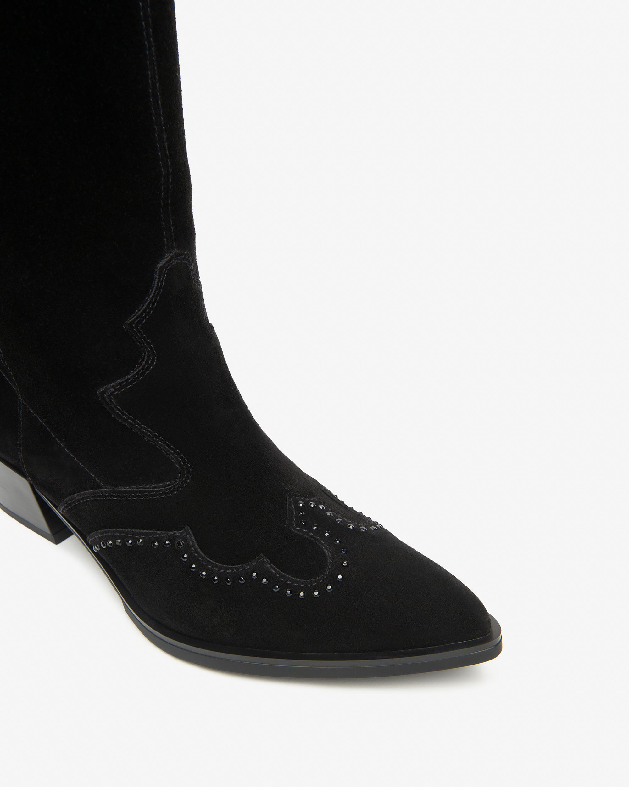 Nero Giardini Boots santiags daim femme talon 50 mm