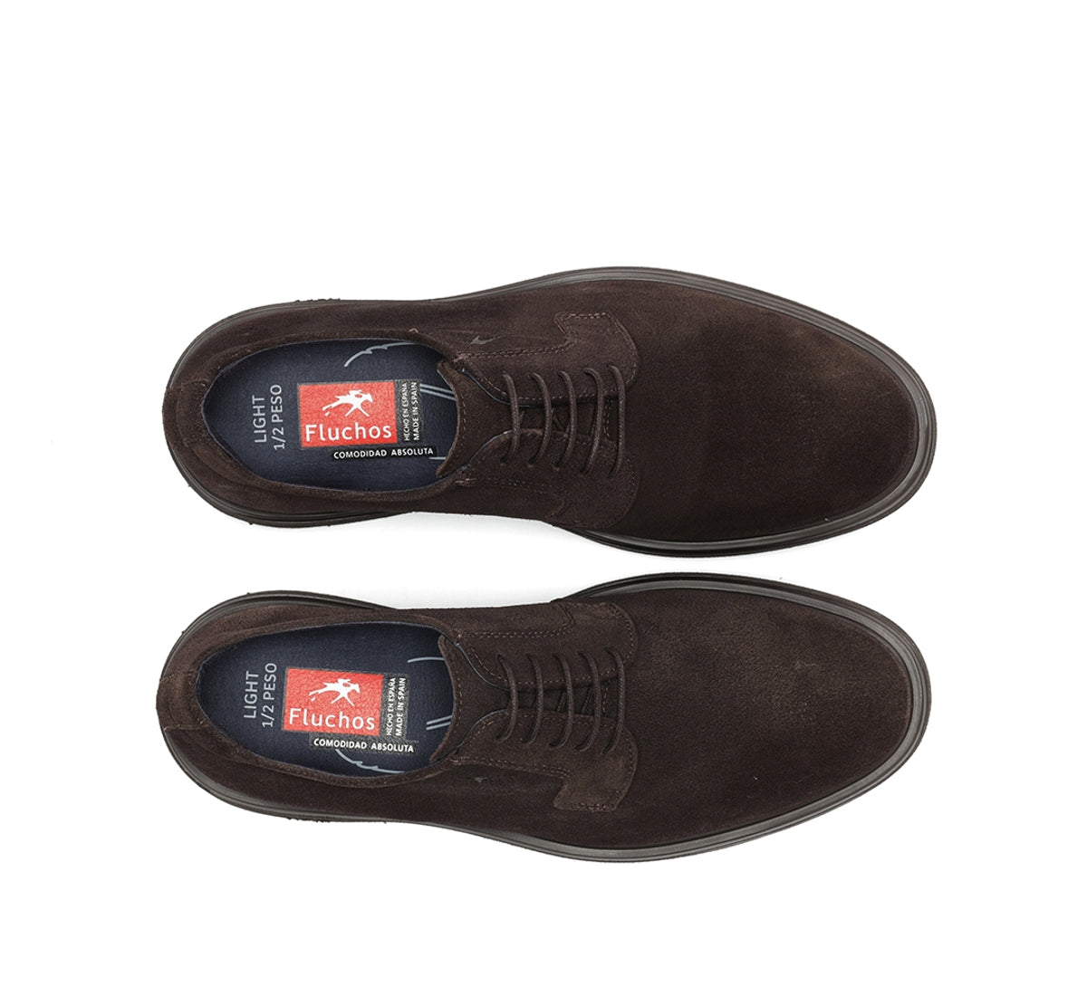 Fluchos Belgas F0631 derbies marron cuir homme légers