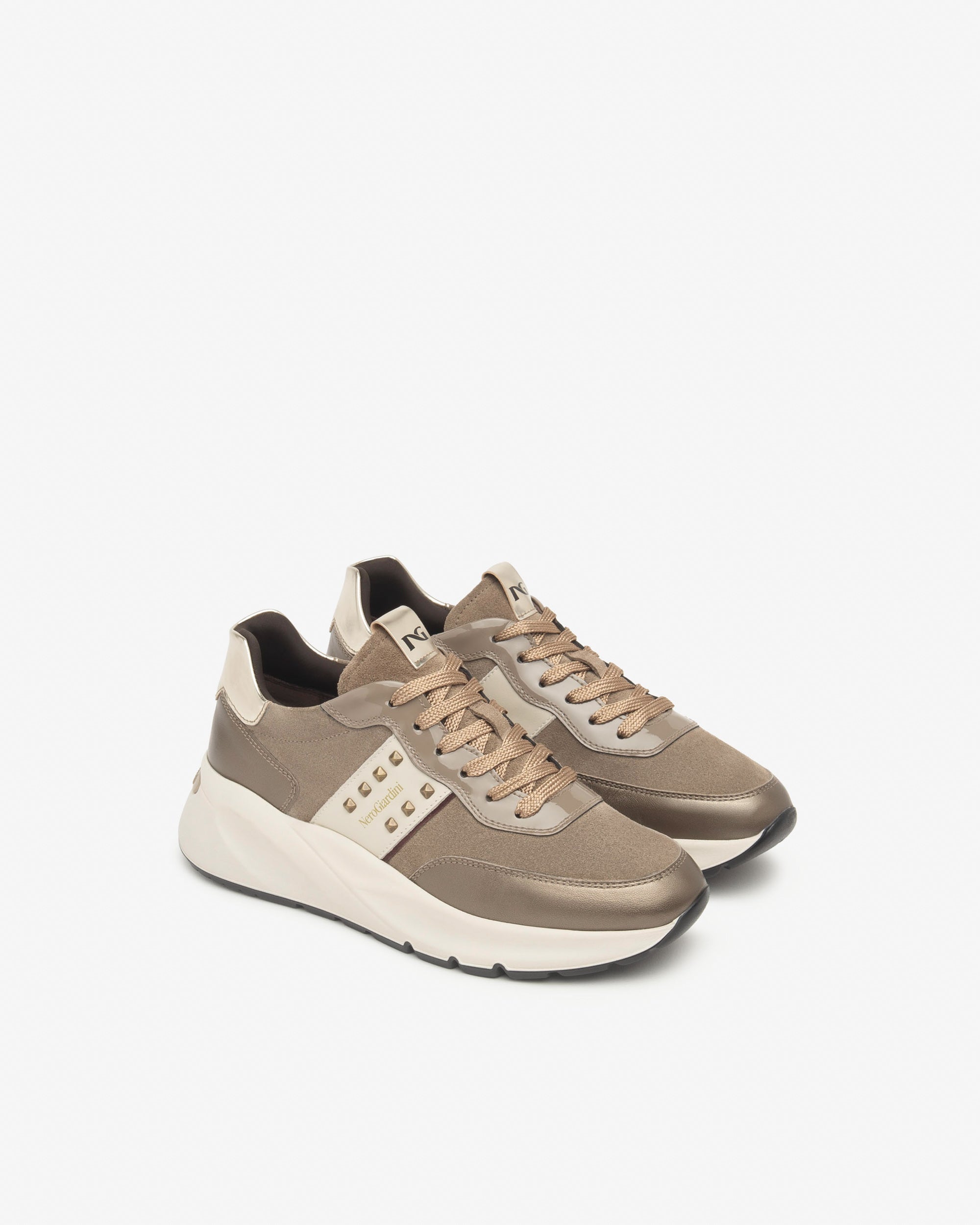 Nero Giardini Sneakers baskets daim cuir femme memory