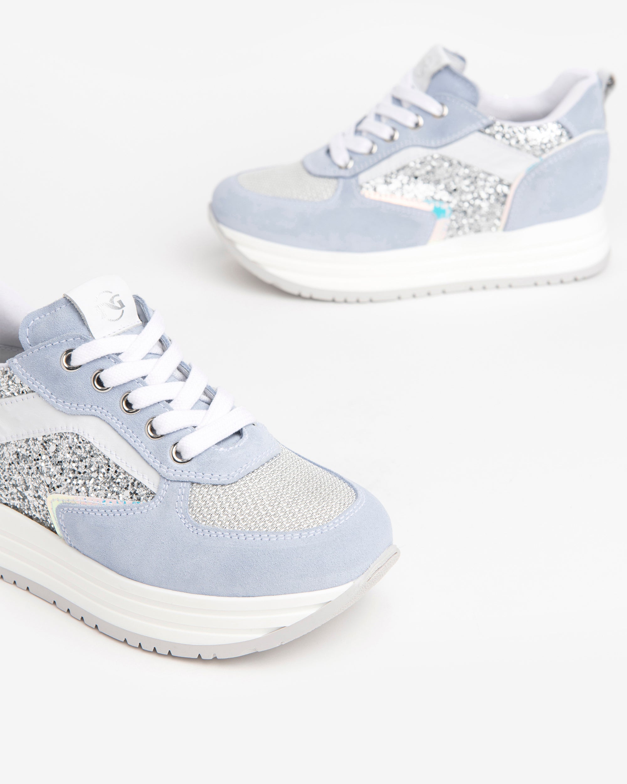 Nero Giardini Sneakers baskets fille 35 toile paillettes