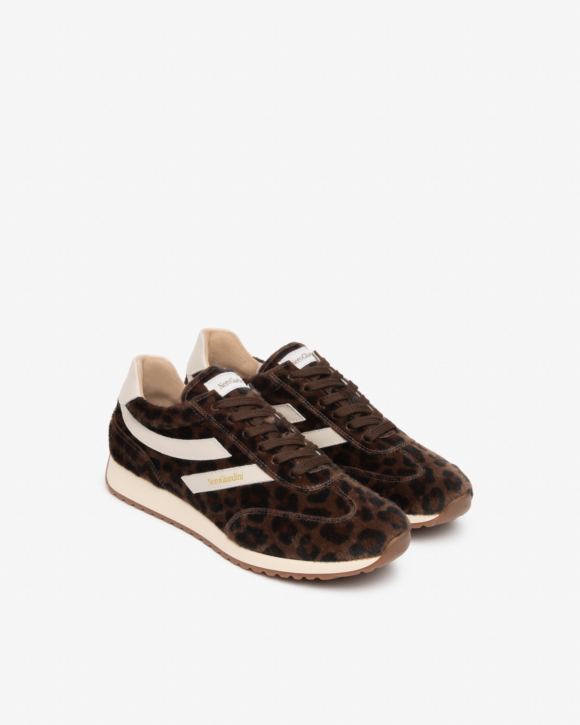 Nero Giardini Sneakers baskets femme cuir léopard