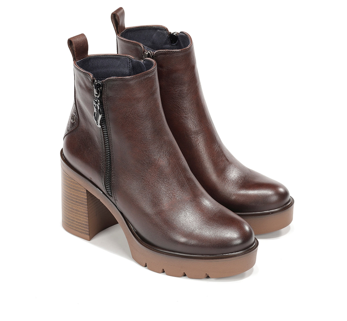 Dorking Alert D9562 bottines marron talon femme