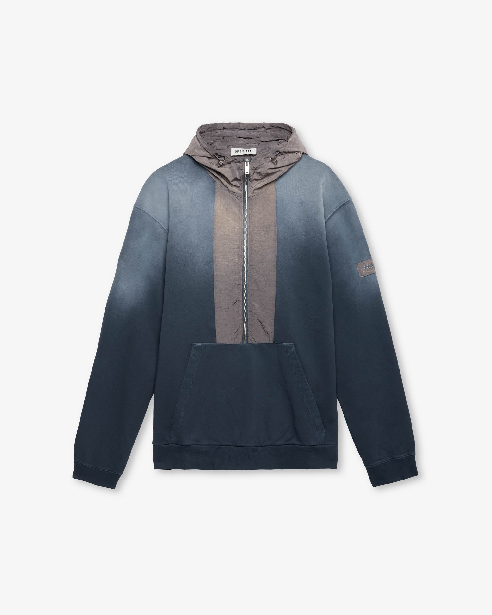 Premiata Sweatshirts sweat capuche homme bleu dip dye