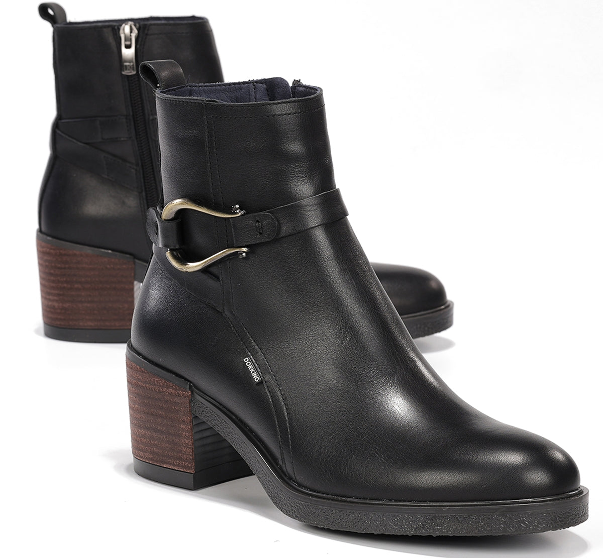 Dorking Aroma D9754 bottine femme noir cuir
