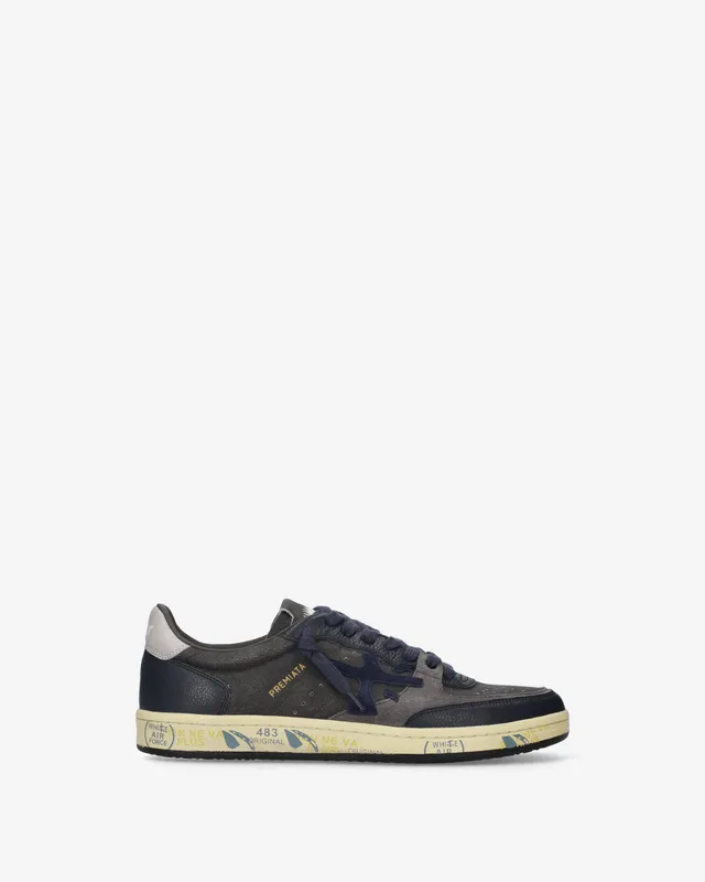 Premiata Bskt Clay 8444 baskets gris marine homme