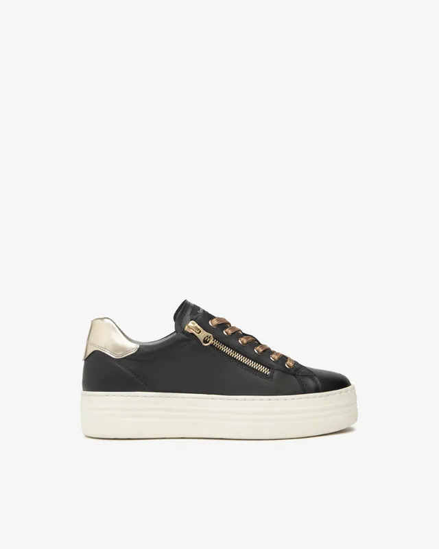 Nero Giardini Sneakers baskets cuir femme tissu technique