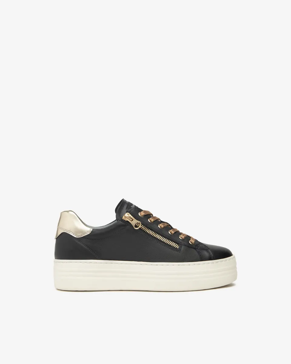 Nero Giardini Sneakers baskets cuir femme tissu technique