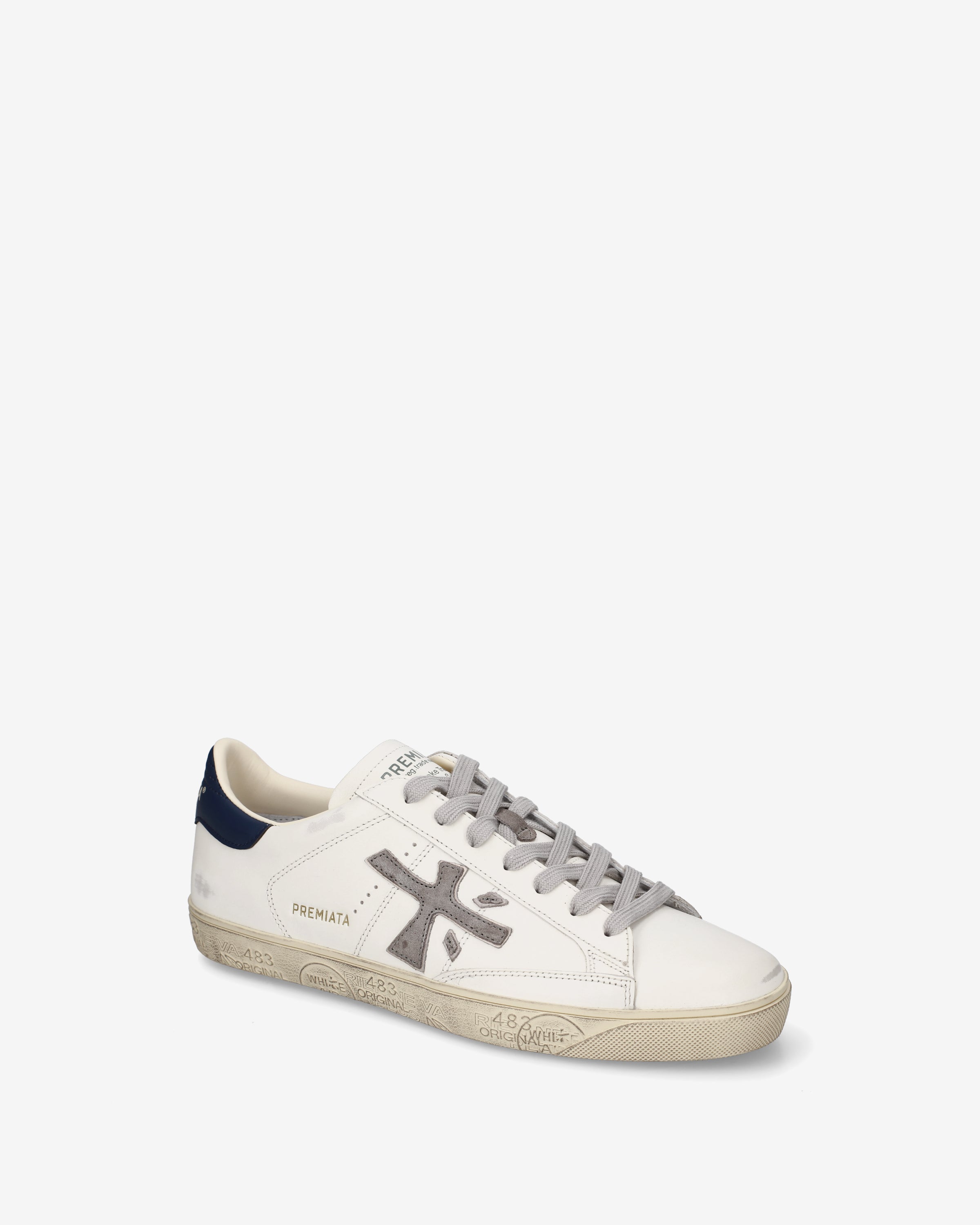 Premiata Steven 8479 sneakers cuir creme homme