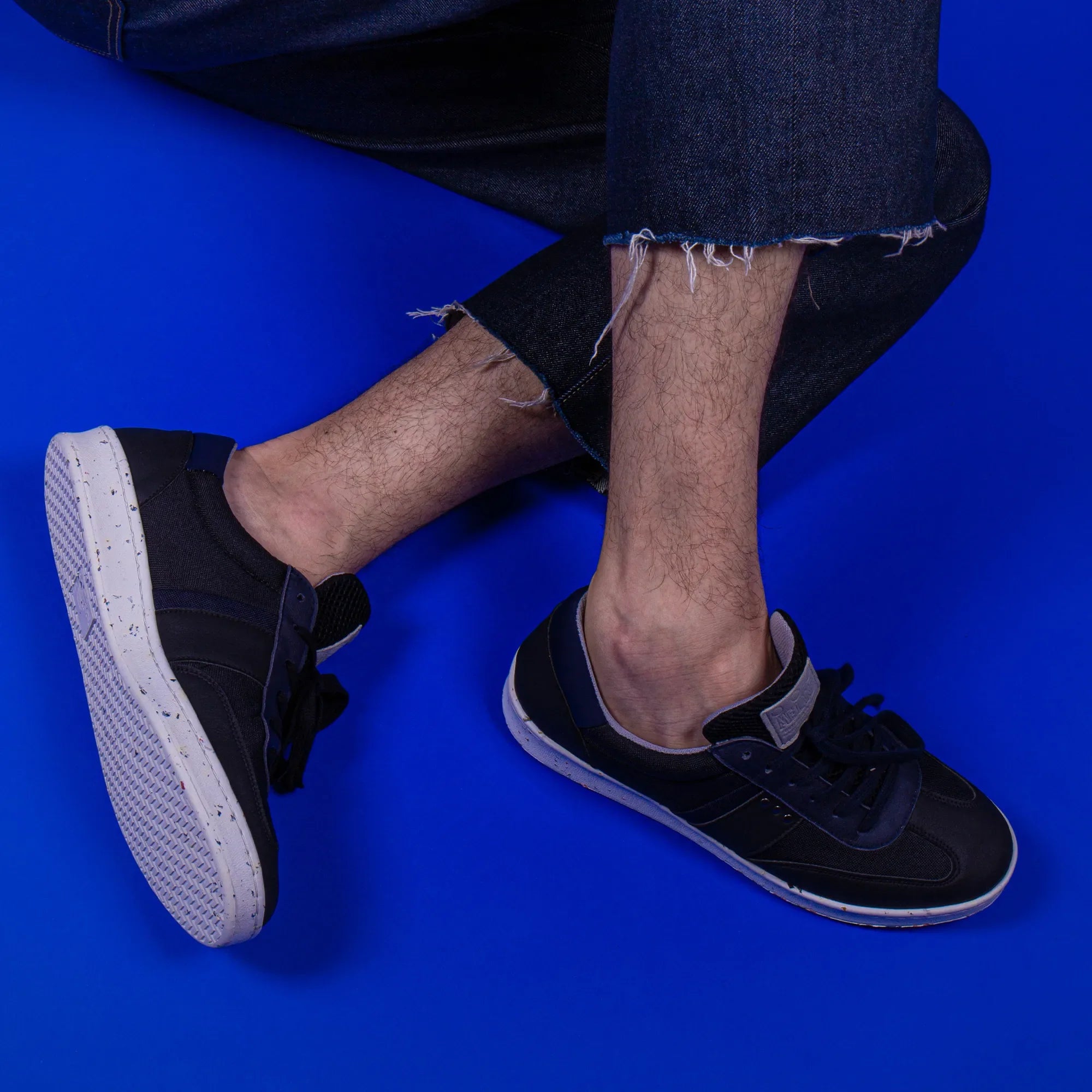 Me.Land Vivace baskets vegan noir bleu marine recyclées