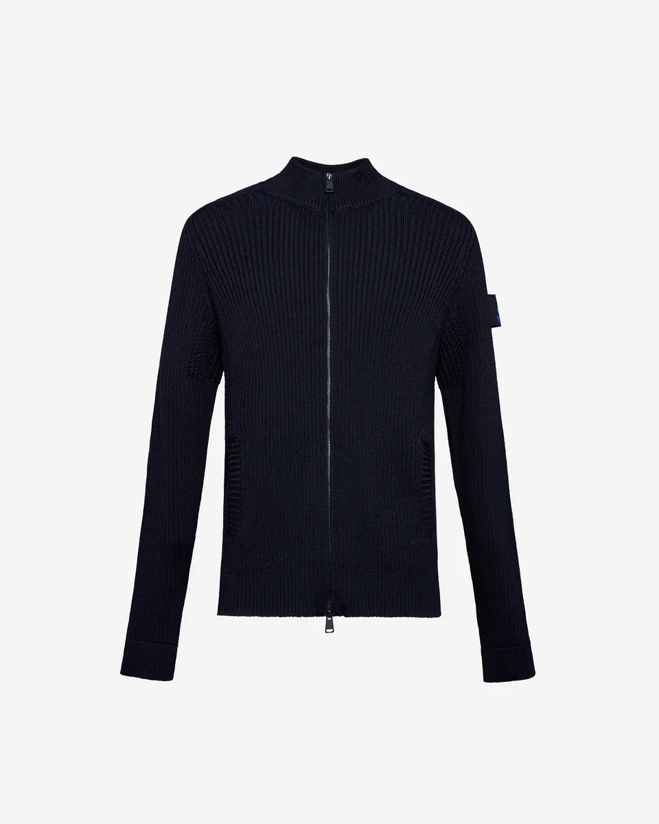 Premiata cardigan zip laine homme hydrofuge