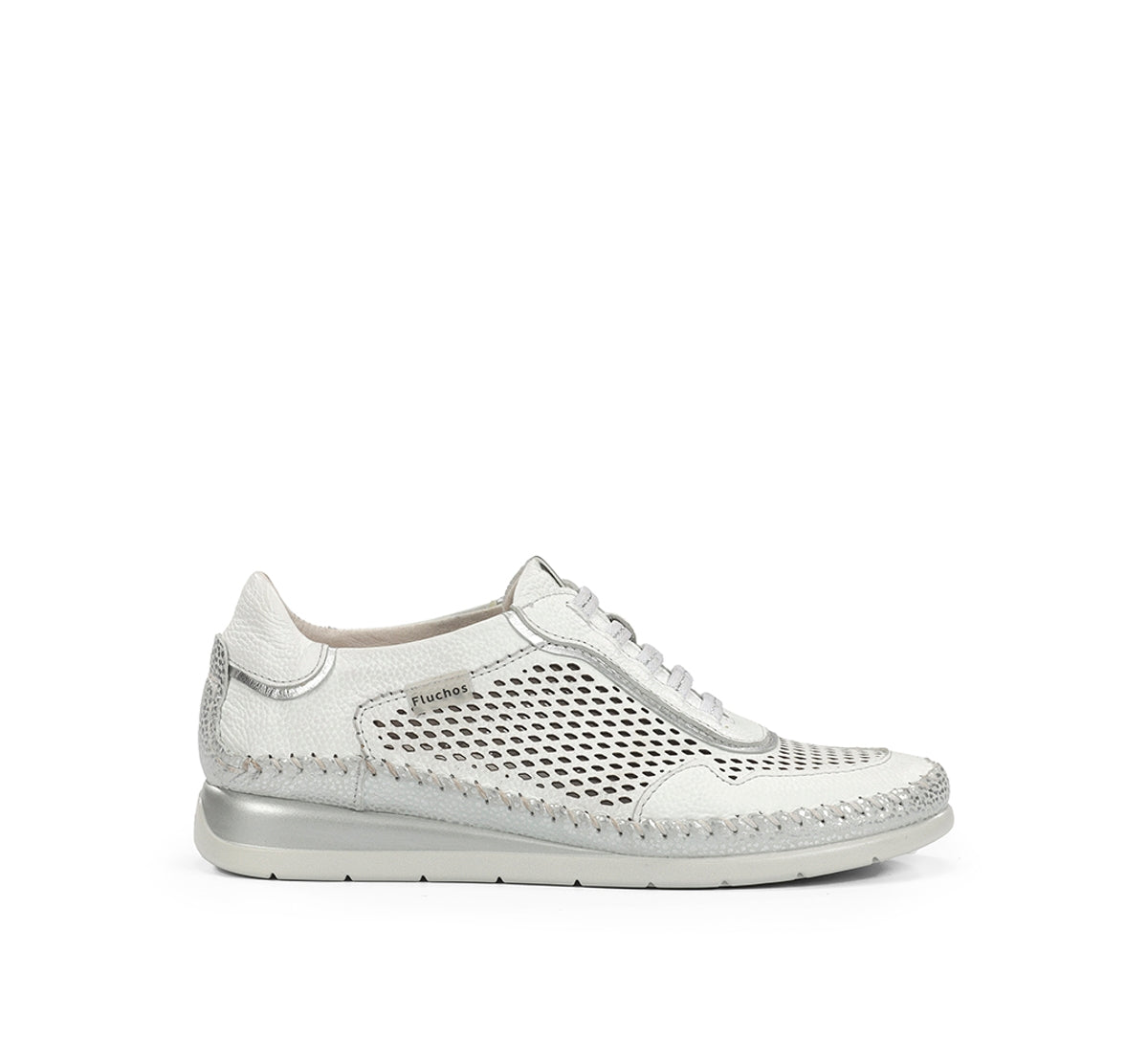 Fluchos Sella F2143 basket blanche femme compensee