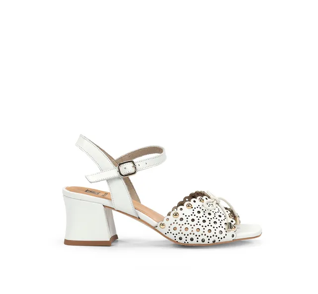 Dorking Larus D9457 sandale blanche femme talon