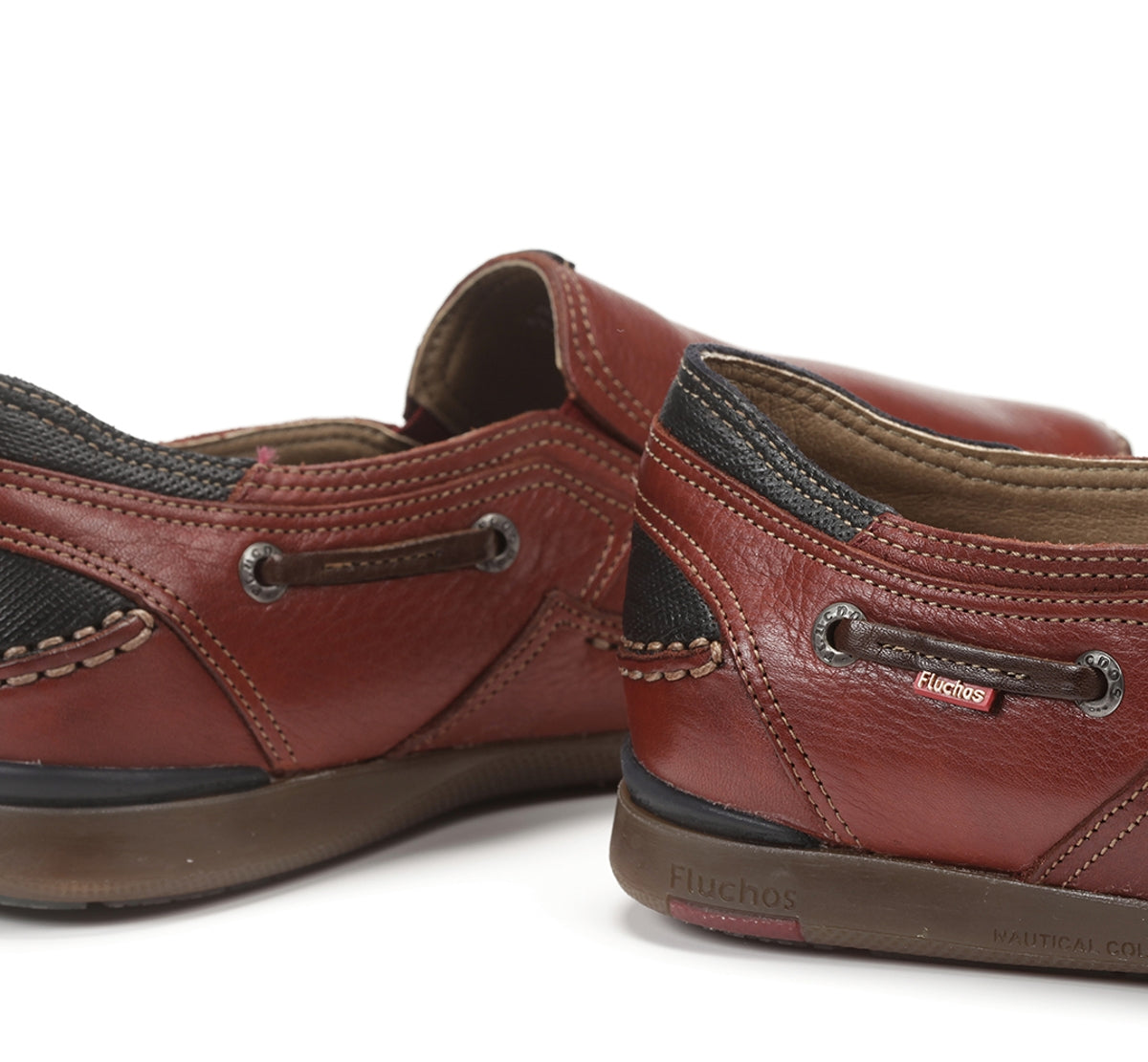 Fluchos Mariner 9883 slip-on homme rouge cuir