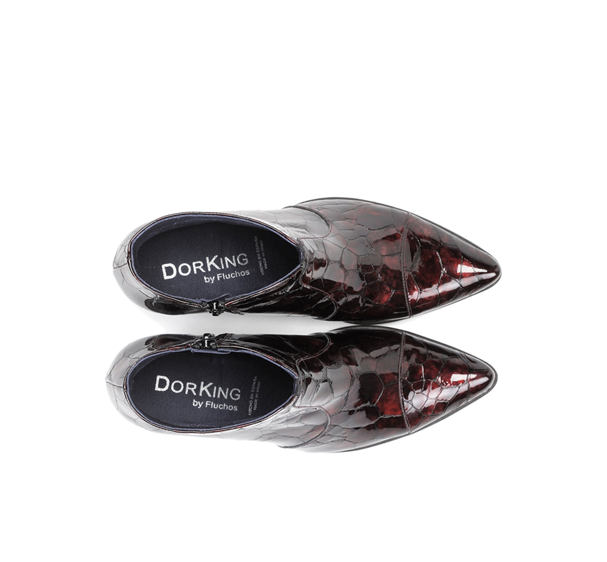 Dorking by Fluchos Deisy D8248 bottine bordeaux talon