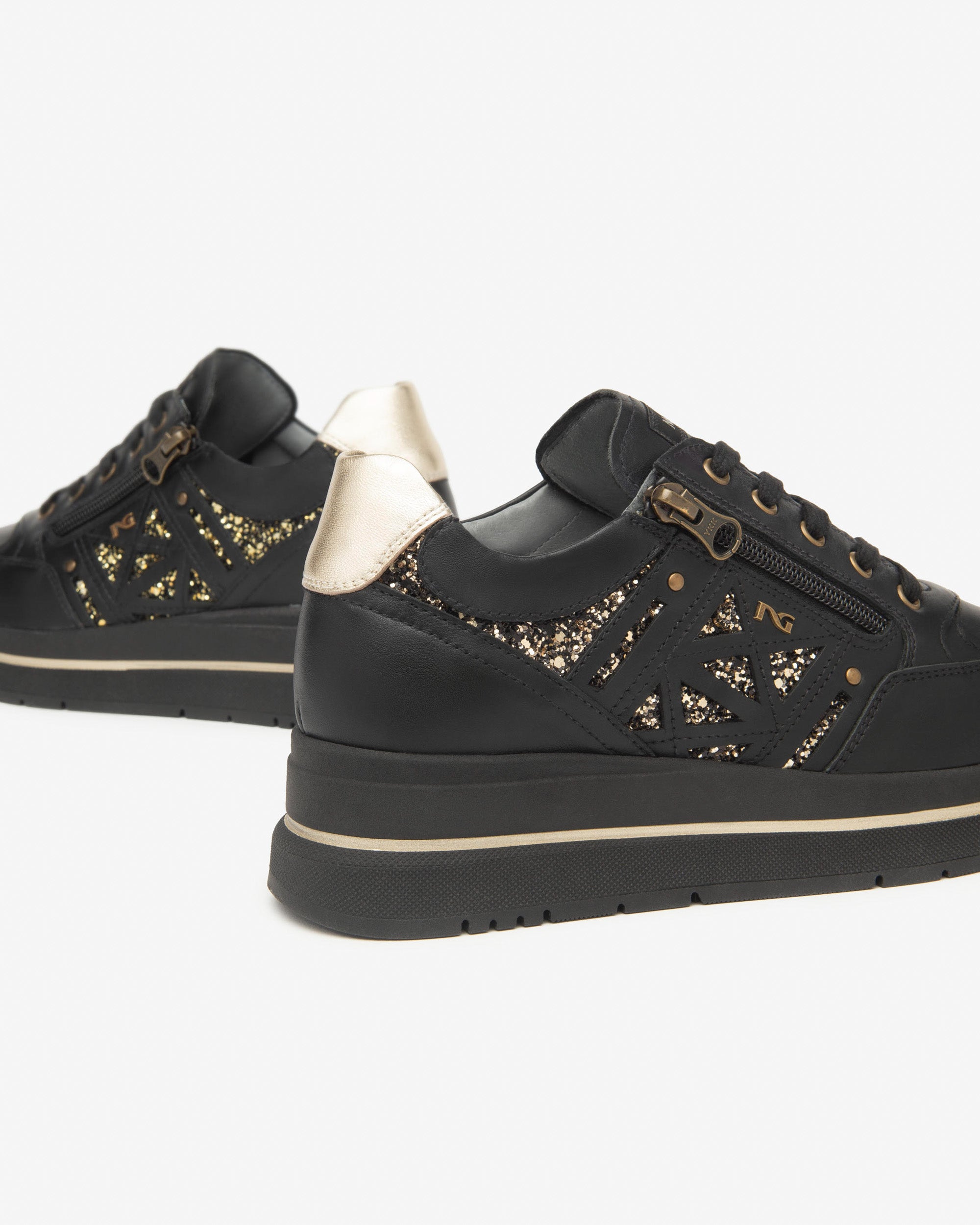 Nero Giardini Sneakers baskets cuir tissu femme