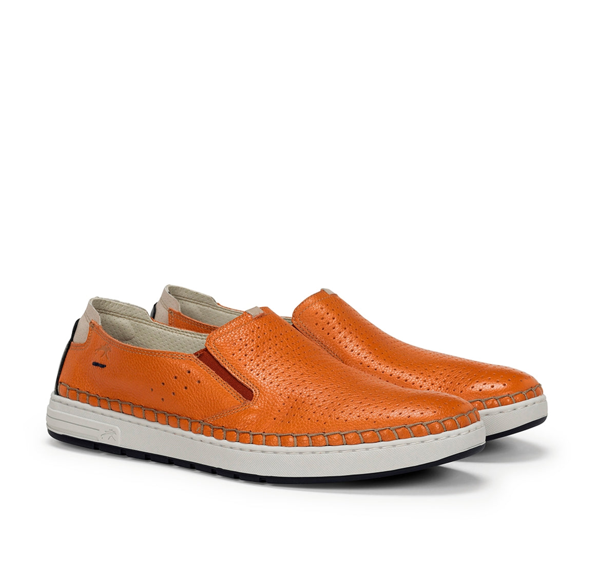 Fluchos Lester F1719 baskets slip on orange homme