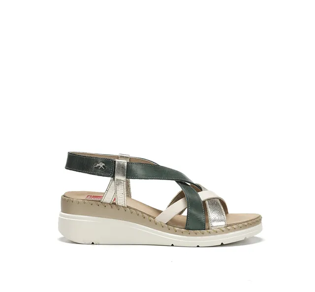 Fluchos Leza F2135 sandale femme bleu cuir confort
