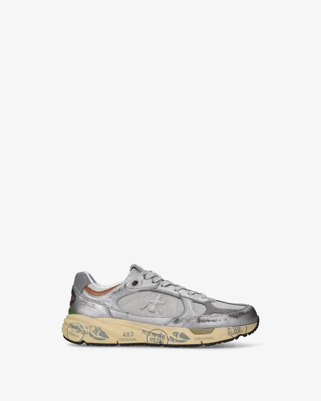 Premiata Mase25 8635 baskets argent olive