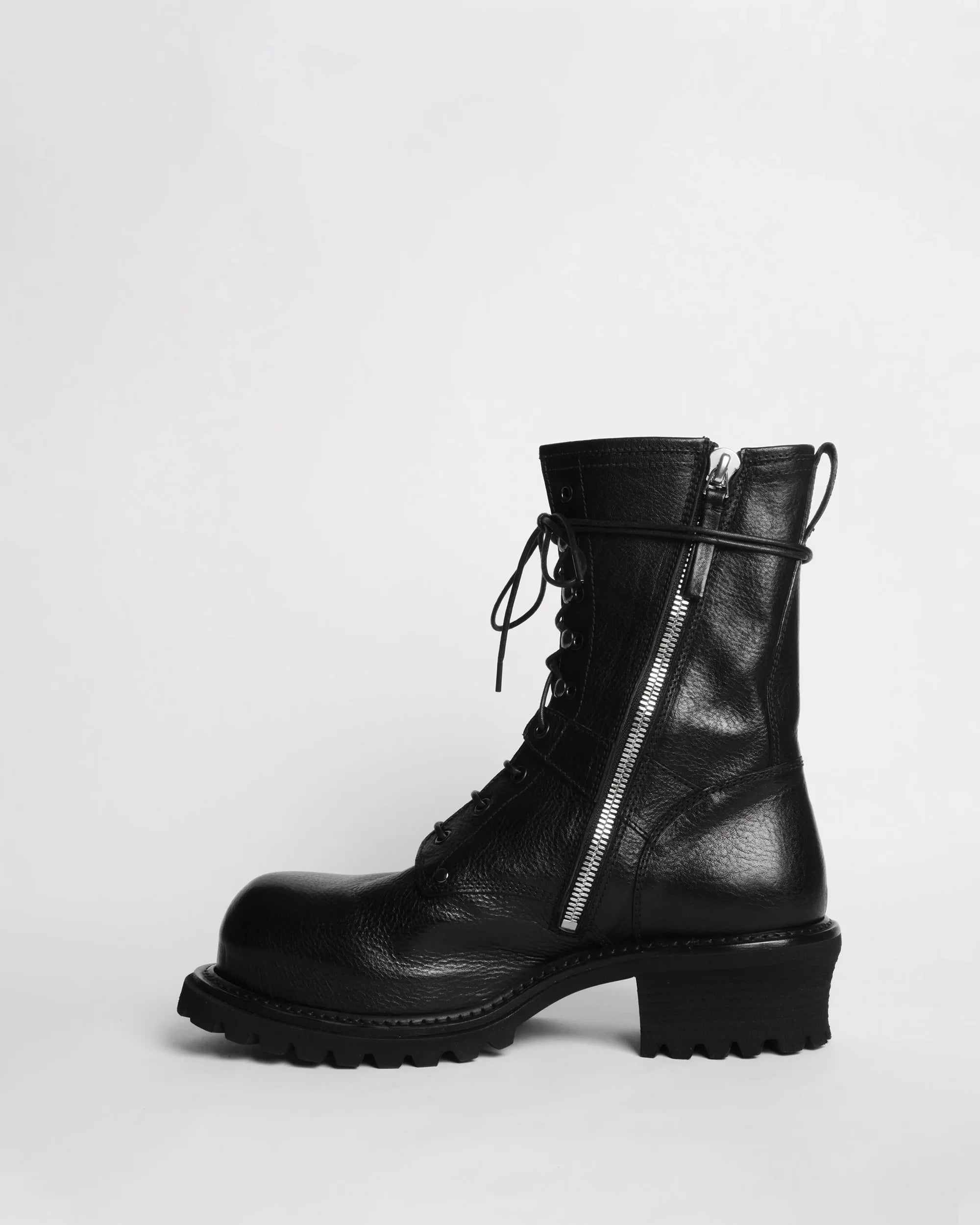 Premiata 016 boots cuir lacets zip homme