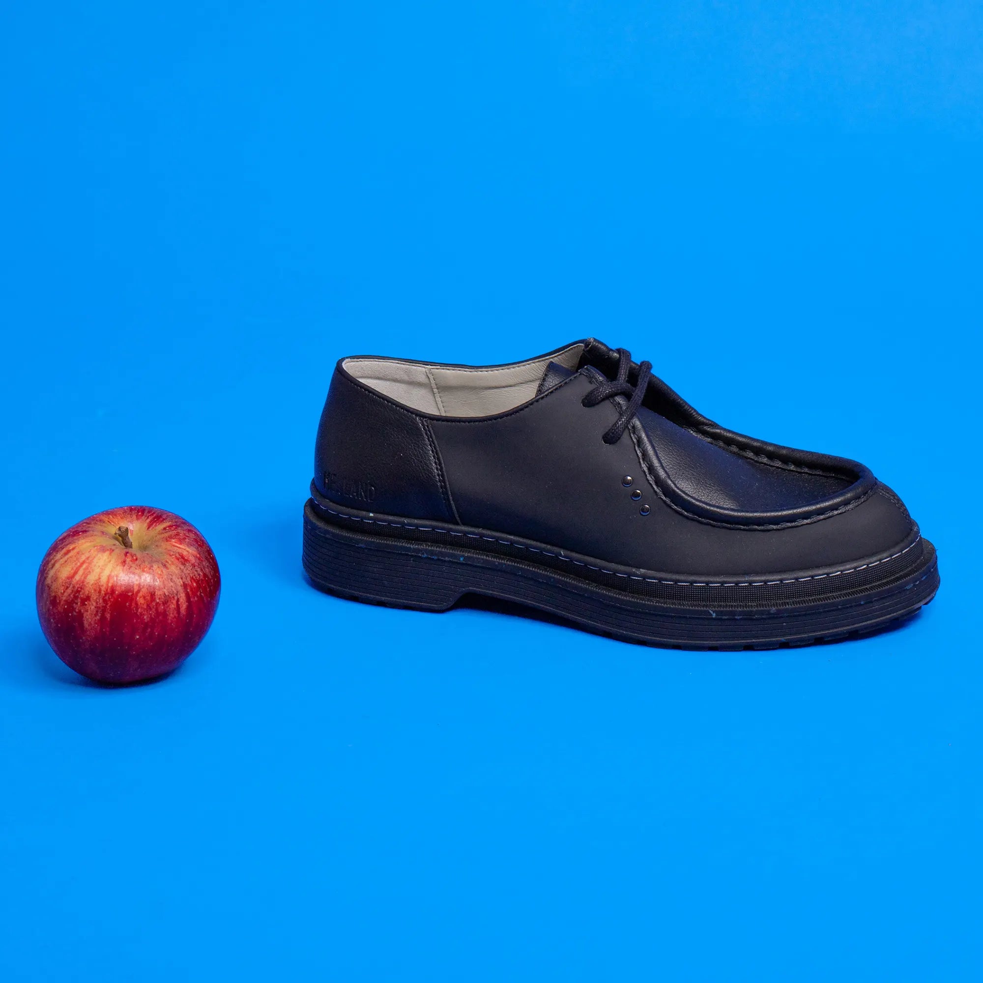 Me.Land Rando derby vegan cuir pomme noir