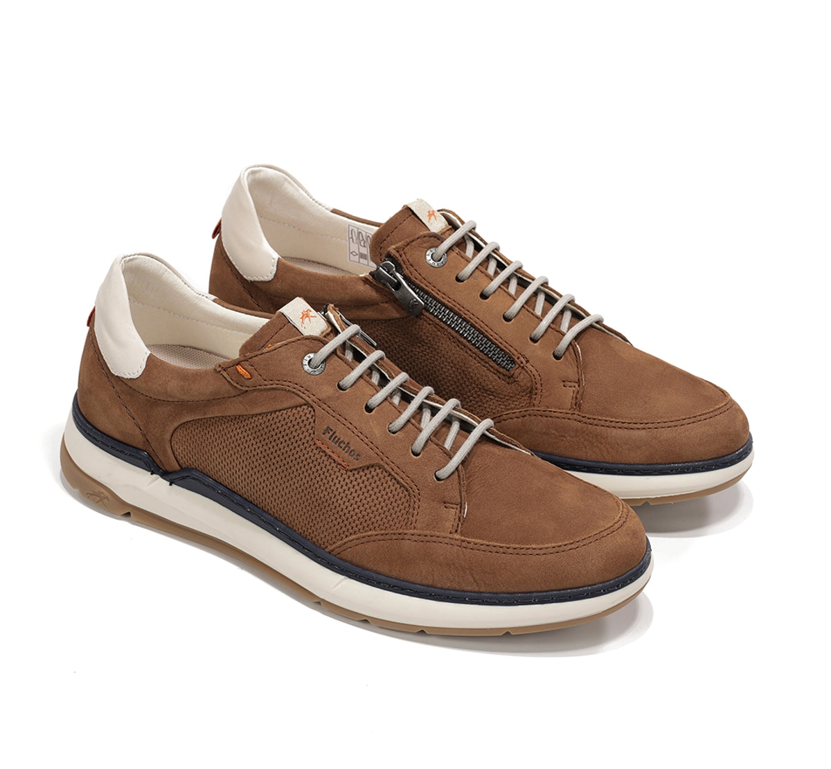 Fluchos Jeff F2211 basket homme marron à lacets