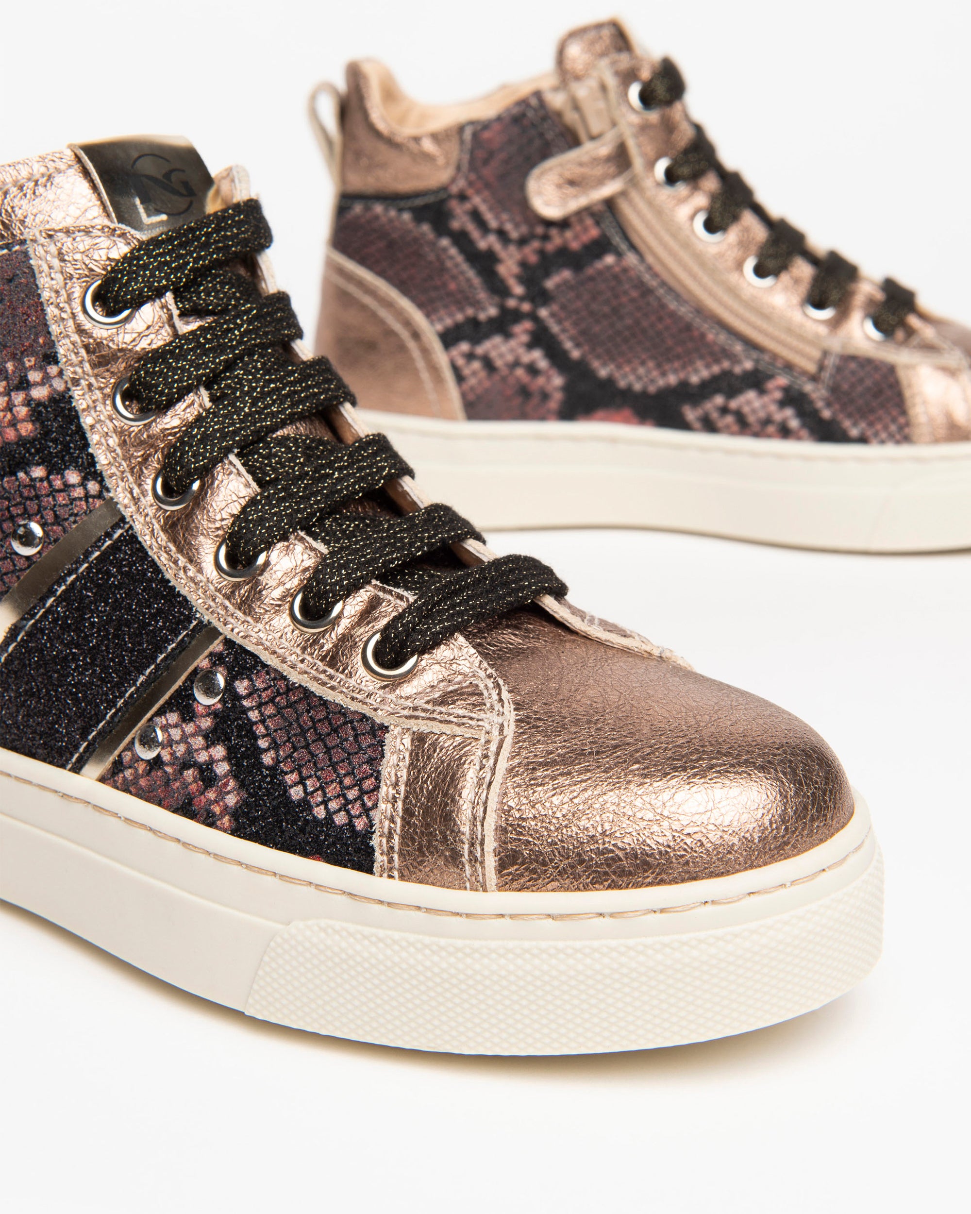 Nero Giardini Sneakers baskets cuir fille imprimé animal 35