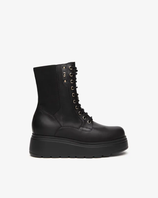 Nero Giardini Combat Boots rangers cuir femme hiver