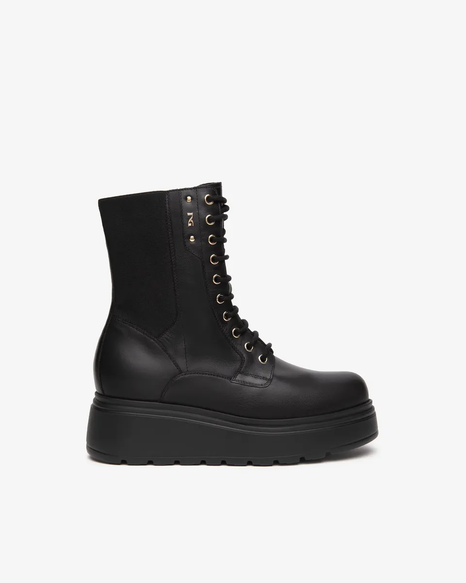 Nero Giardini Combat Boots rangers cuir femme hiver