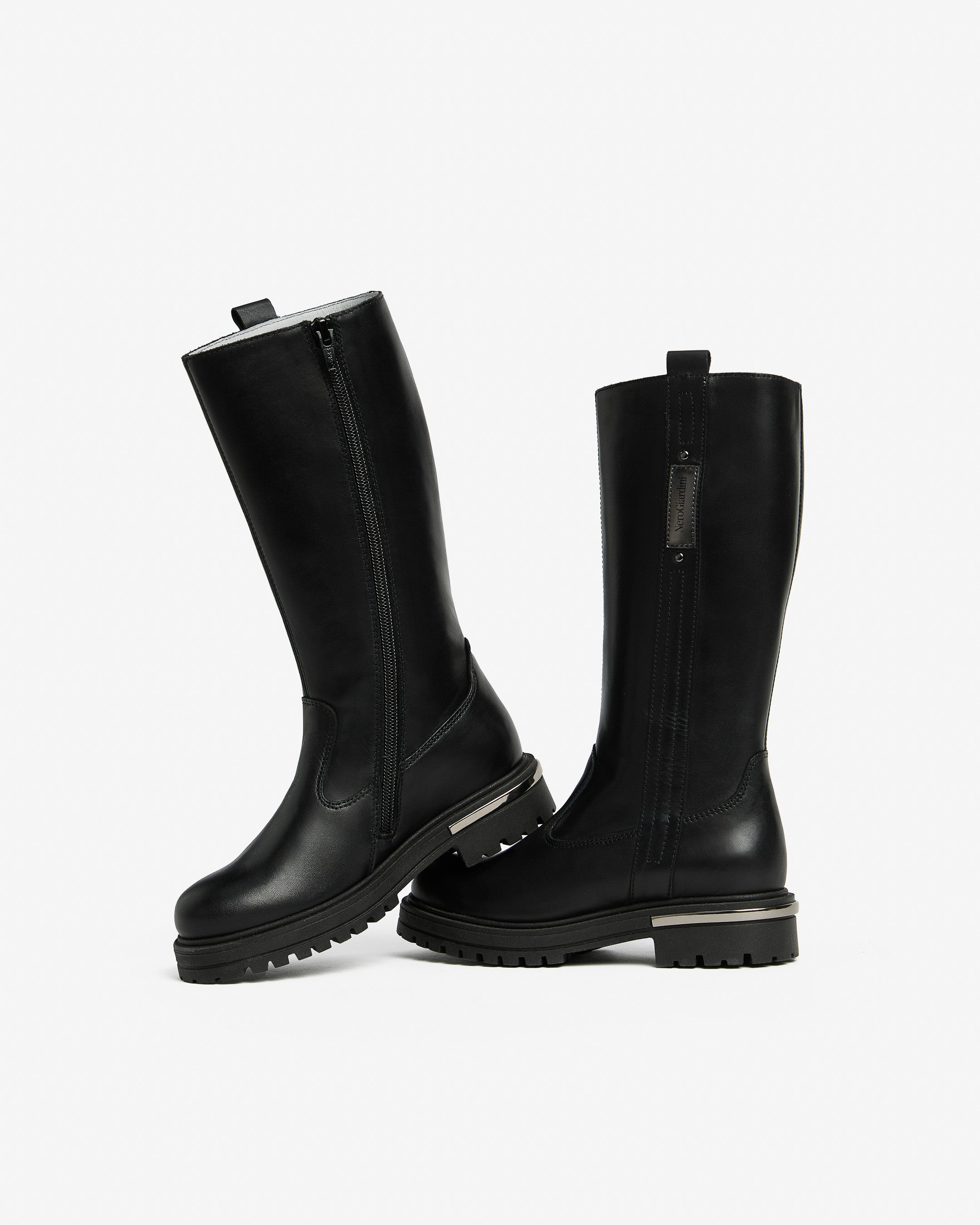 Nero Giardini Boots Bottes Cuir Fille Ado Légères