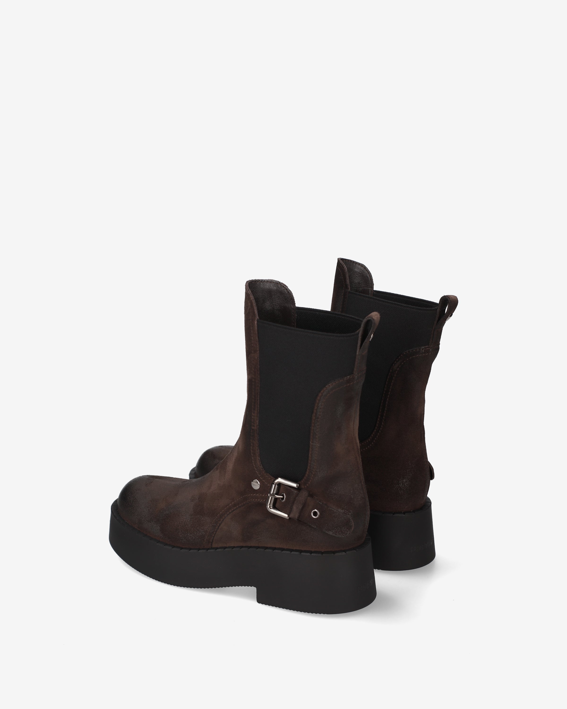 Premiata Chelsea Moka Platform boots moka femme