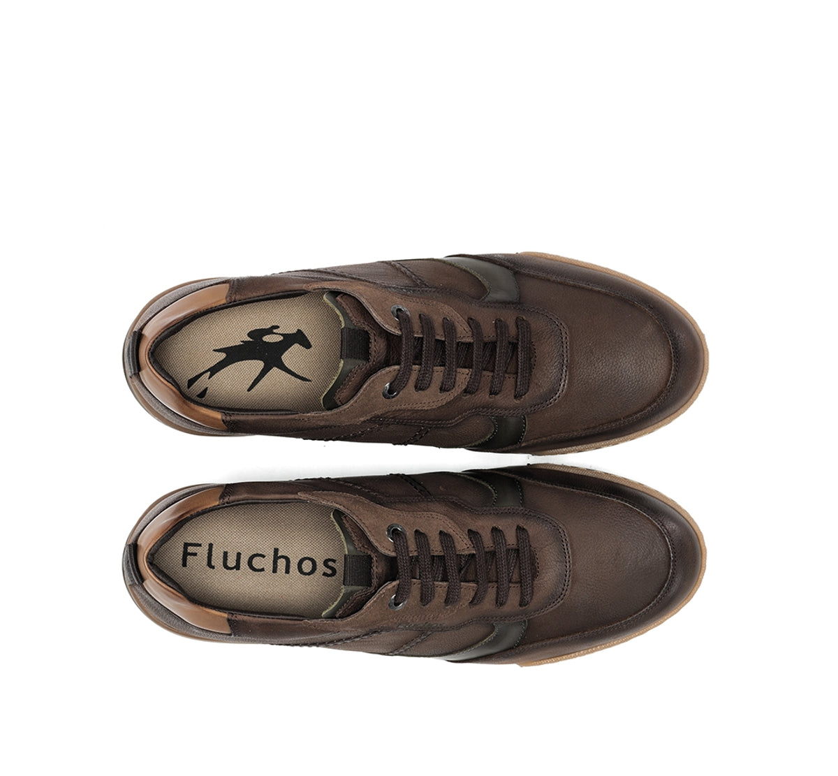 Fluchos Elder F2272 basket marron homme cuir large