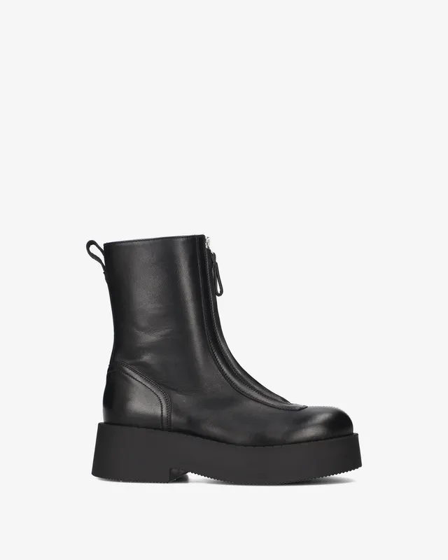 Premiata Boots Black Leather Boots bottines noir cuir