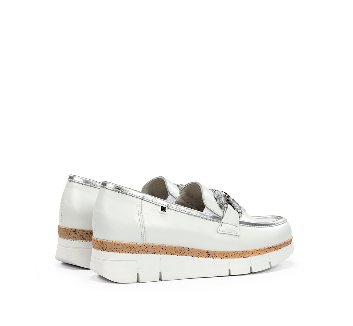 Dorking by Fluchos India D9298 mocassins blanc femme cuir