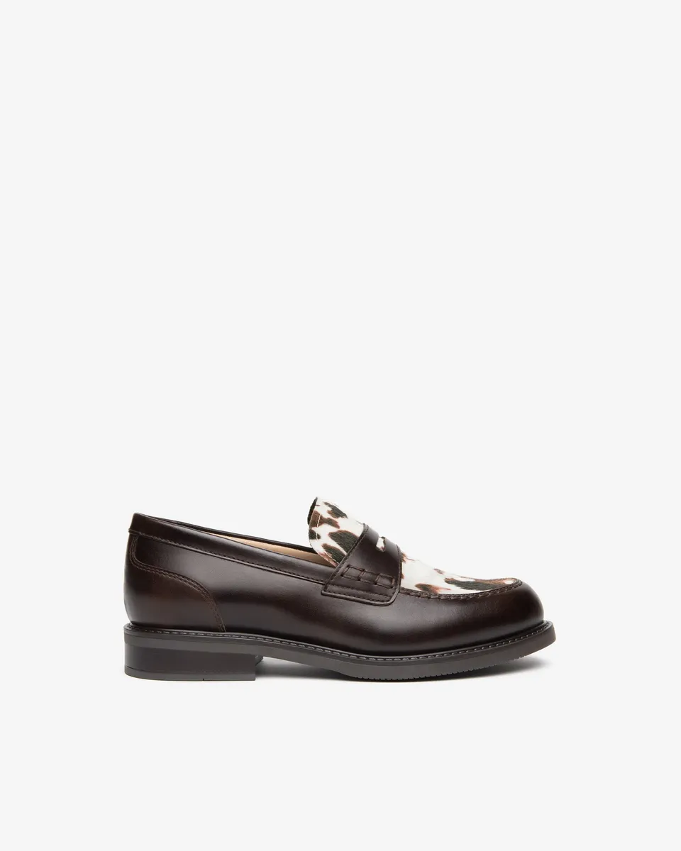 Nero Giardini Loafers Mocassins Femme Cuir Animalier 38